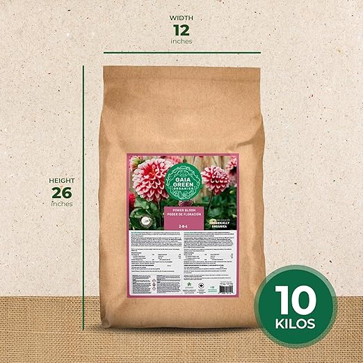 GAIA GREEN Organics 10 Kilogram High Phosphate Power Bloom Plant Food Root Developer Supplement Blend for Prolific Flowering and Fruiting