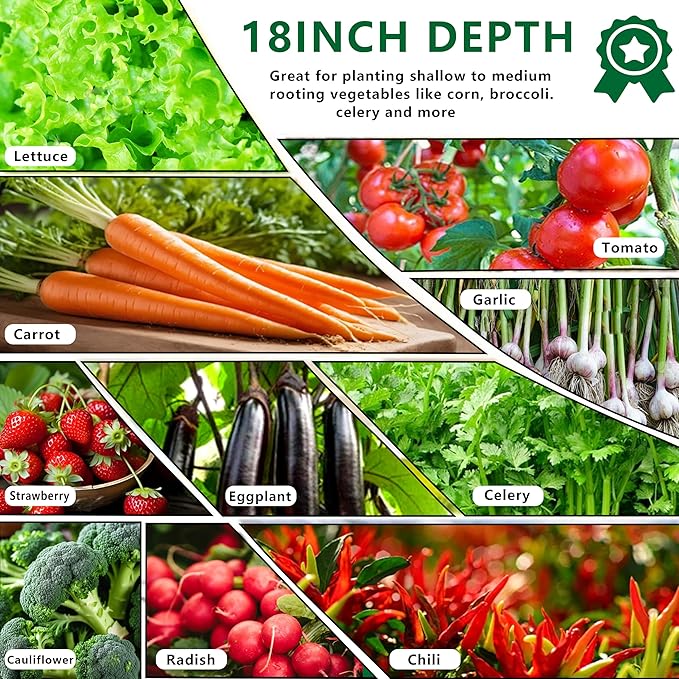 8x4x1.5FT Galvanized Raised Garden BedVegetable Boxes-Rectangle Metal Flower BoxLarge Planter Raised Beds Outdoor Garden for PlantingFruitHerb-Silver