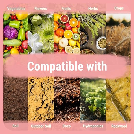 Cronk Nutrients Bud Booster - Best Budding Fertilizer for Maximum Blooms - Hydroponic Nutrients for The Bloom Phase - Balanced pH Formula - Suitable for Soil Soilless and Hydroponic Systems 1L