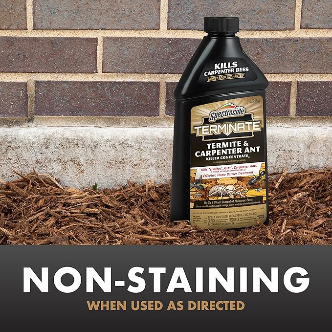Spectracide Terminate Termite &amp Carpenter Ant Killer Concentrate Kills Termites Ants and Carpenter Ants 32 fl Ounce