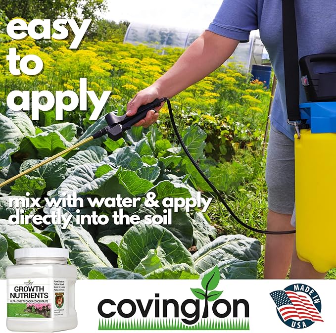 Covington Naturals BRIX Booster Growth Nutrients Powder Sweet Powder Concentrate Soil Plant Food Pure Dextrose Sugar for Plants Soil Food Nutrient Enhancer for Lawn and Garden