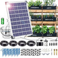 RISINGUP Solar Drip Irrigation System with Timer Programmable Smart Watering with 2200mAh Battery Automatic Plants Watering System for 30 Potted Plants Outdoor Garden Patio Balcony Greenhouse