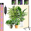 Standing Grow Light for Indoor Plants with Timer42W Vertical Grow Lights for Indoor Plants Full Spectrum4FT T8 243LED Plant Lights for Indoor Growing with 3 Lighting Modes for Tall Plants(1 Pack)