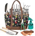 10-Piece Garden Tool Set with Reinforced Storage Bag Heavy-Duty Stainless Steel Gardening Tools with Premium Ergonomic Ash Wood Handles Professional Rust-Proof Garden Gift Set for Women Men