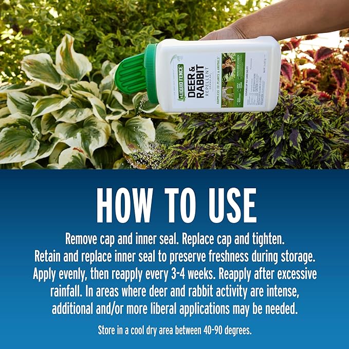 Liquid Fence Deer And Rabbit Repellent Granular 5 Pounds Harmless To Plants And Animals