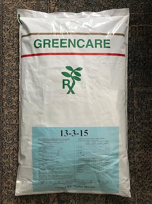 MSU Orchid Fertilizer 13-3-15 (Greencare) Reverse Osmosis Rain Tap Water Formula. 1 Pounds Scoop Included