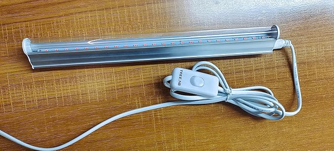 TREE.NB Plant Growing Lamps - 80W 80 LED Lamps with Full Spectrum/Red Blue Spectrum 3/9/12H Timer 10 Dimmable Level Adjustable Gooseneck 3 Switch Modes