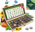Lush&ampDew USDA Zone 3 Seed Bank Gardening Gifts for Women Men 32 Varieties Non-GMO Heirloom Seeds for Planting Vegetables Fruits Year Round Survival Seed Kit for Raised Garden Bed Greenhouse