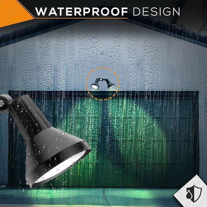Ciata 15 Outdoor Security Flood Light 1 Head with Heavy Duty Cast Aluminum Body 150W PAR38 Weather Proof Dark Bronze Finish