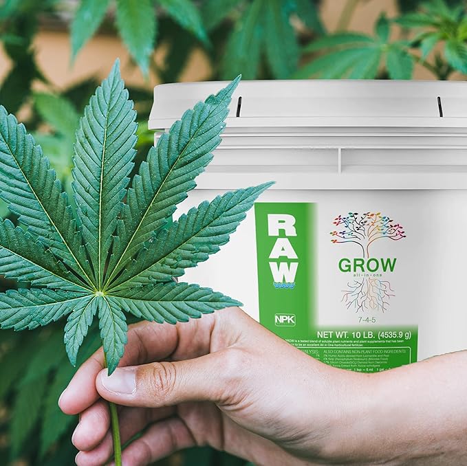 RAW All in One Grow 10lb - Complete Plant Nutrition for Thriving Growth - Indoor Outdoor Hydroponic Use