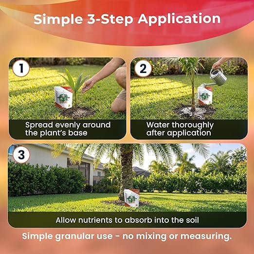 Leaves and Soul Palm Tree Mineral Booster - Granular 0-0-22 Blend - Fertilizer with Essential Nutrients for Outdoor Palms Citrus Trees &amp Tropical Plants - 5 lbs