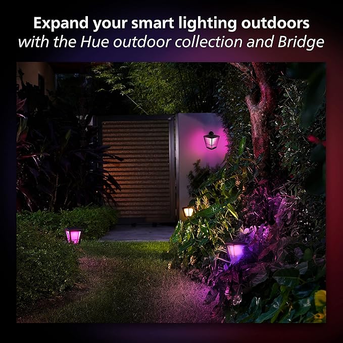 Philips Hue Outdoor Motion Sensor 1 Pack Automatic Dusk to Dawn Sensor Turns Lights On When Motion is Detected Requires Bridge Works with Alexa Google Assistant and Apple HomeKit Weatherproof
