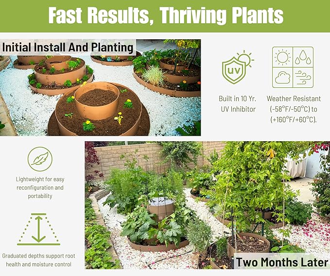 Dirt Locker Harvest Locker™ – Modular Stackable Raised Garden Bed Water-efficient Keyhole Planter &amp Compost‑Ready Harvest System
