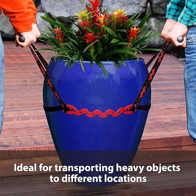 PotLifter - Potted Plant Mover and Essential Lifting Tool For Garden Flower Pots Planters Trees Rocks - Lifts Up to 200 Pounds - A Plant Caddy Alternative Easily Move Heavy Items Around Your Yard
