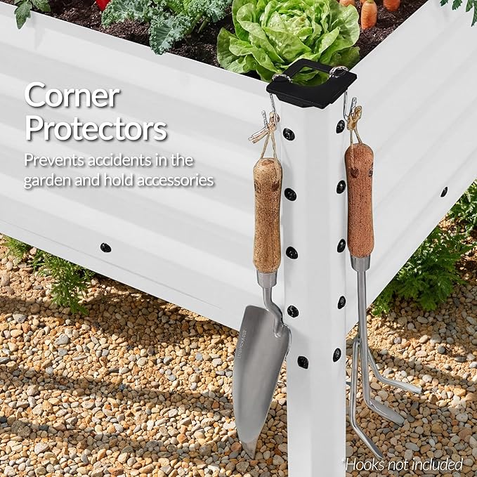 Best Choice Products 48x24x30in Galvanized Raised Garden Bed Metal Elevated Planter Box Vegetable Garden for Backyard Patio Balcony - Silver