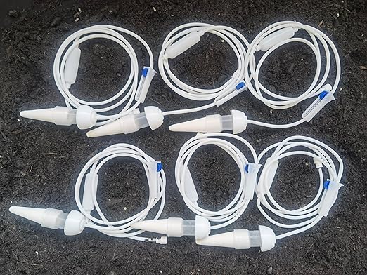 Plant Watering Seepage Devices Insert into Soil Self Watering Stakes for Indoor &amp Outdoor Plant Automatic Irrigation (6 PCs)