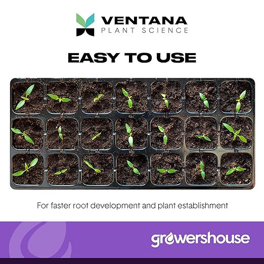 VPS OrganiPlug Hydroponic Seed Starter Plugs 100 Pack Rapid Root Planting Pods for Seedling Clone Cutting Promotes Plant Flower Vegetable Growth w/Organic Soil Ingredients Fits Standard Tray