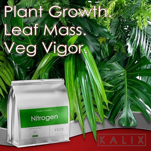 KALIX Nitrogen | 21-0-0 Ammonium Sulfate Fertilizer | Water-Soluble Nutrient for Vegetative Growth | Boosts Leafy Greens Lawns and High-N Demand Crops | Clean Feeding | 25 pounds