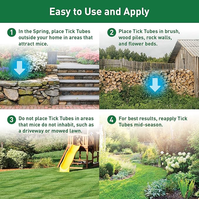 Thermacell Tick Control Tubes for Yards Protects 1/4 Acre from Ticks No Spray No Granules No Mess Environmentally Friendly Alternative to Tick Spray &amp Tick Repellent