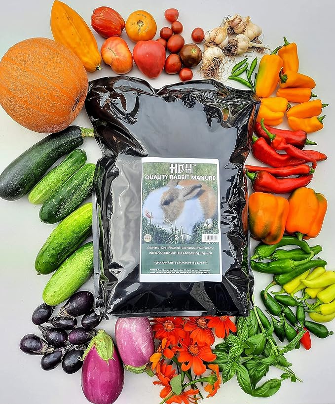 HDH Quality Rabbit Manure 2-1-1 10 lb Bag of Dry Pellets