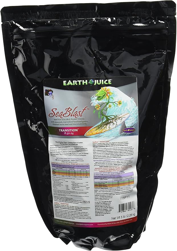 Hydro Organics HOH35123 5-Pound SeaBlast 8-39-14 Transition Plant Supplement