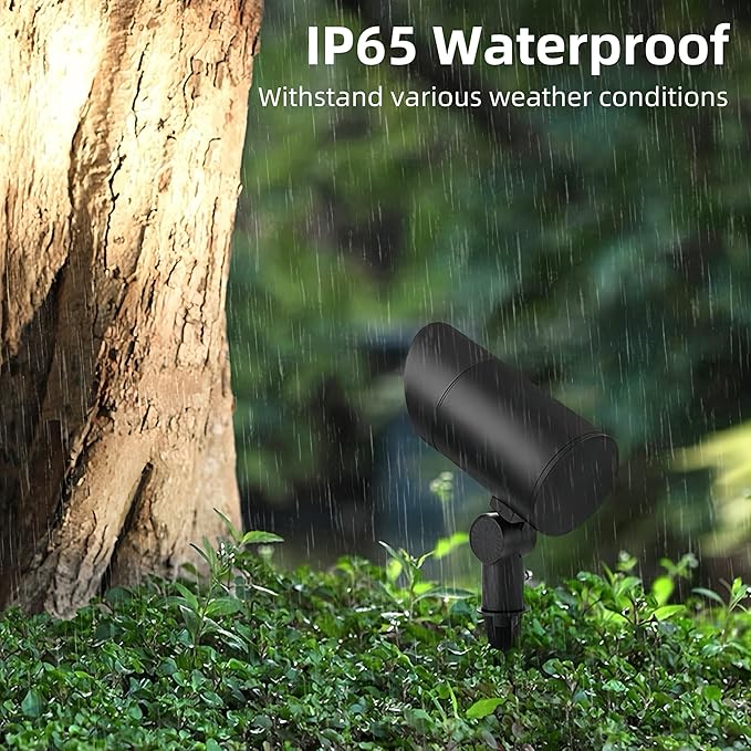 30W Spot Lights Outdoor 5500k Dusk to Dawn Flag Pole Light IP65 Waterproof Landscape Lighting with Light Sensor Ultra-Bright Auto On/Off Outdoor LED Spot Lights for Yard Garden