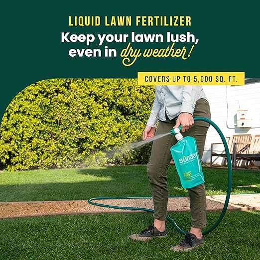 Sunday Water Focus - Fertilizer for Drought Season - Perfect for Dry Hot Climates - Soil Water Retention - Supports Sustained Growth - 2 Pack 42 Fl Oz