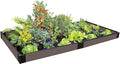Frame It All Raised Garden Bed (4 x 8 x 5.5) 1-inch Timber Profile Raised Bed Easy to Assemble Planter Bed with Bottomless Pit for Deep-Rooted Vegetables Fruits Flowers and Herbs Weathered Wood