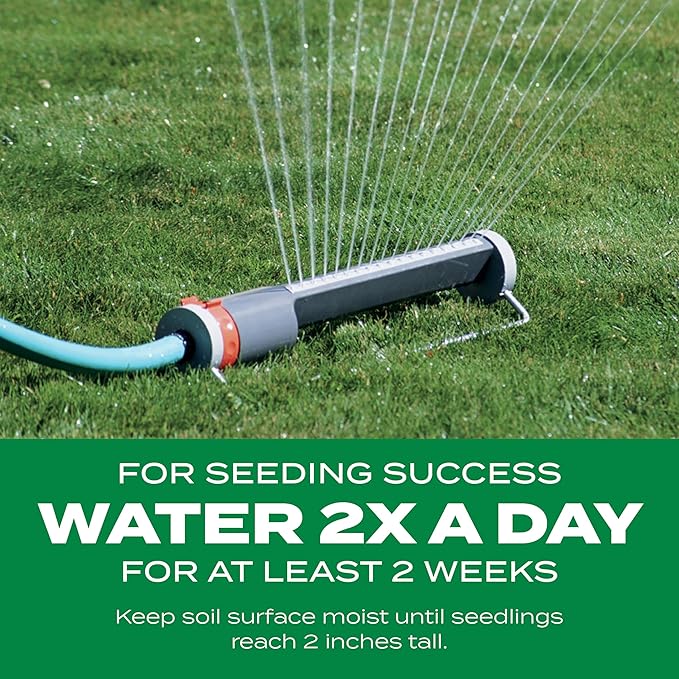 Scotts Turf Builder Thick'R Lawn Sun and Shade Combination Seed Fertilizer and Soil Improver Thickens Thin Grass 12 lbs.