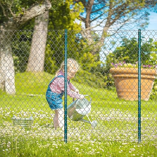 ARIFARO Fence Posts 3 Feet Sturdy Duty Metal Fence Post Pack of 10 No Dig Garden U Post for Wire Fencing Steel Post for Yard Outdoor Wire