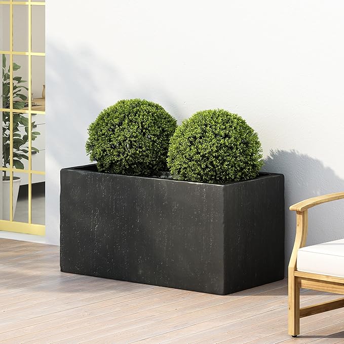 Outdoor Large Square Planter 35''L
