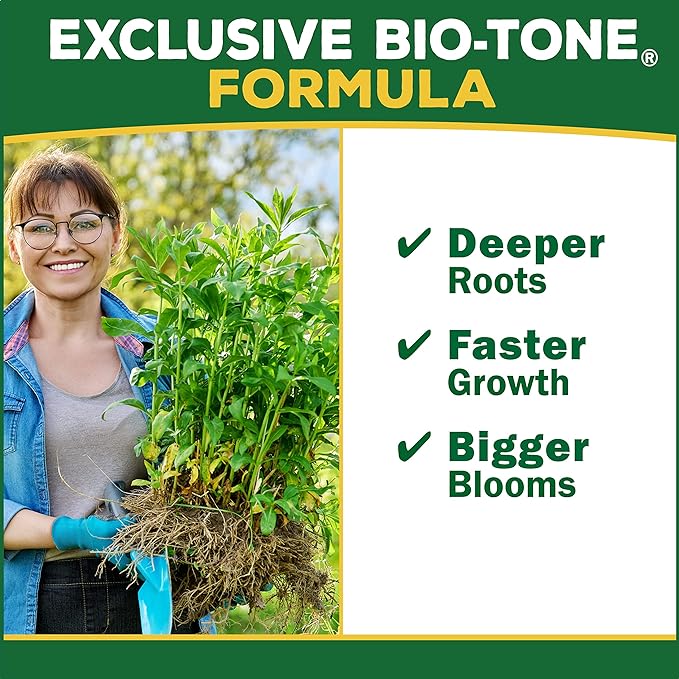 Espoma Organic Flower-Tone 3-4-5 Natural &amp Organic Plant Food 4 lb. Bag Organic Fertilizer for Flowers Annuals Perennials &amp Hanging Baskets. Blossom Booster - 3 Pack