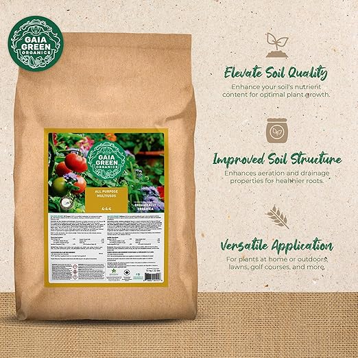 GAIA GREEN All Purpose Soil Supplement for Resilient Crop Growth Ideal for Household Plants Urban Gardens Lawns and Greenhouses 10 Kilos