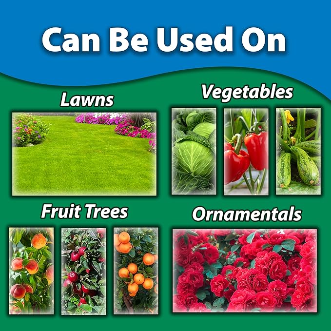 Monterey Garden Phos Bundled with Measuring Spoon - Fungicide for Root Rot Downy Mildew Fire Blight Sudden Oak Death Phytopthora &amp Pythium - 1 PT