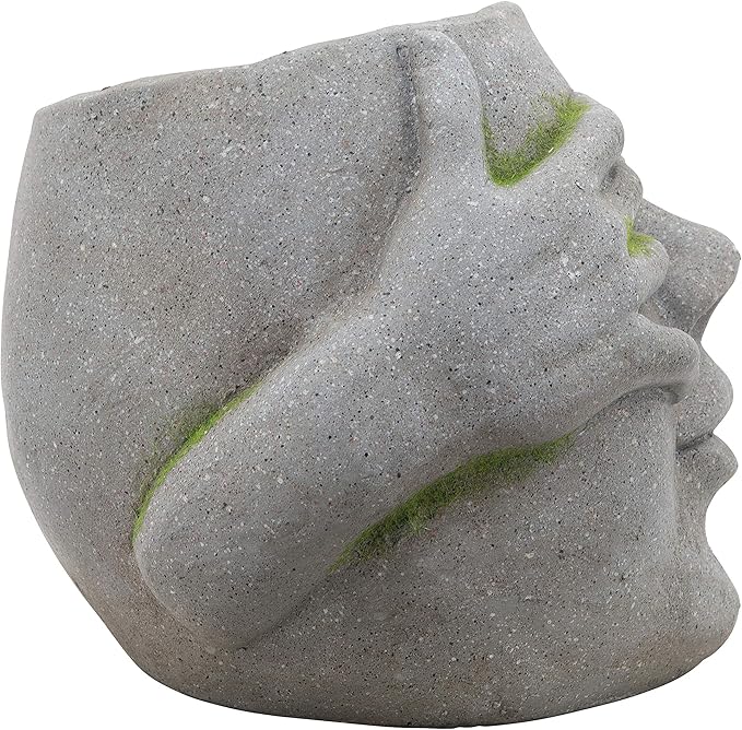 Generic Resin 9 H NO See Planter Gray