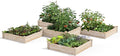 Greenes Fence Original Pine Raised Garden Bed 80 Sq. Ft. 12' x 12' x 10.5-14 - Made in USA with American Pine