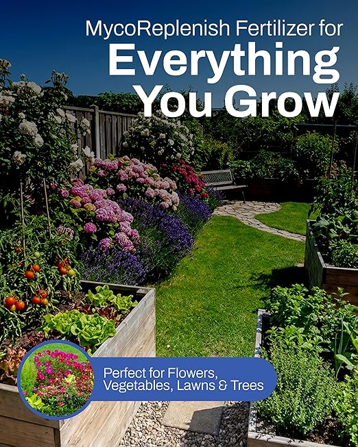 EW4H Replenish (3-3-3) Organic Fertilizer Lawn &amp Garden Starter for All Plants Flowers Vegetables and Sod 25 lb Bag