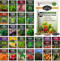 Home Garden Vegetable Seeds 30 Variety Pack – Heirloom Seed Vault Kit for Planting Non-GMO Vegetables Herbs Fruit – Emergency Preparedness Survival Food Grow Kit – Survival Garden Seeds (18500+)