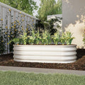 4x2x1ft Raised Garden Bed Kit Galvanized Planter Raised Garden Beds for Outdoor for VegetablesFlowers Herbs Heavy Duty Rust Resistant Easy Assembly