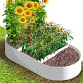 CJGQ 5x2.5x1ft Fabric Raised Garden Bed 65 Gallon Planter Large Oval Garden Boxes Outdoor for VegetablesFlowers and Potato