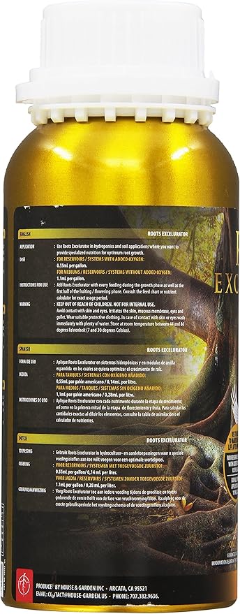 House &amp Garden HGRXL005 Roots Gold Excelurator Fertilizer 500 ml