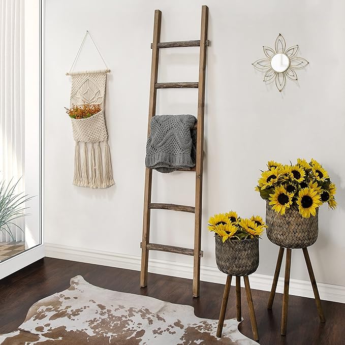 S/2 Bamboo PLANTERS ON Stands