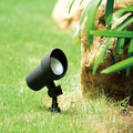 Low-Voltage Black Outdoor Landscape Path Flood Light Led Clear Glass 3.25-in W X 7.25-in H 6.5-in D Adjustable Lamp Bulbs Included Led Lights