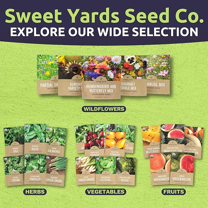 Texas Oklahoma Regional Mix Seeds for Planting - Bulk 1 Pound Bag - Over 240000 Native Seeds - Open Pollinated and Non GMO