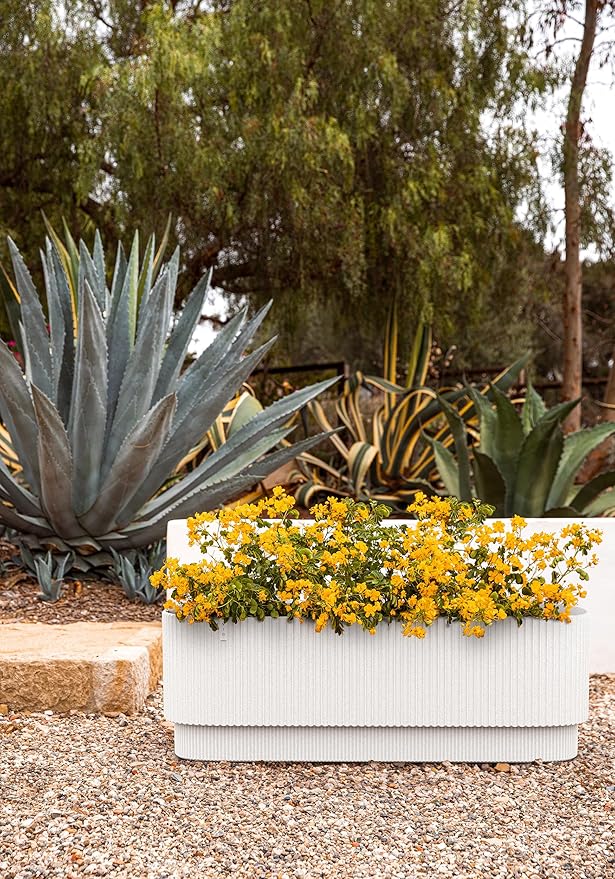 Veradek Demi Series Raised Garden Bed - Self-Watering Planter for Backyard &amp Garden | All-Weather Use