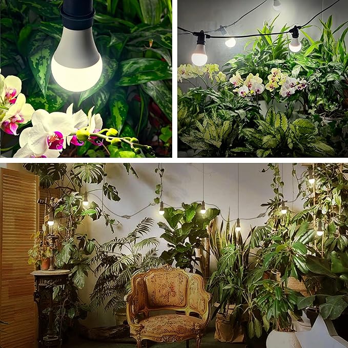 Briignite LED Grow Light Bulb &amp 3 Hanging Grow Light