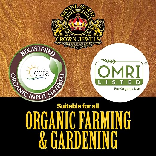 Royal Gold Crown Jewels Organic All Purpose 5-5-5 Dry Soluble Fertilizer 40 lbs - Excellent for Pre-Amending Soils Top-Dress Applications in Composts and Nutrient Teas