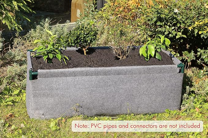 Gardzen Raised Garden Bed - Planter Box NO-Till Living Soil Fabric Grow Bed (No Frame Included)