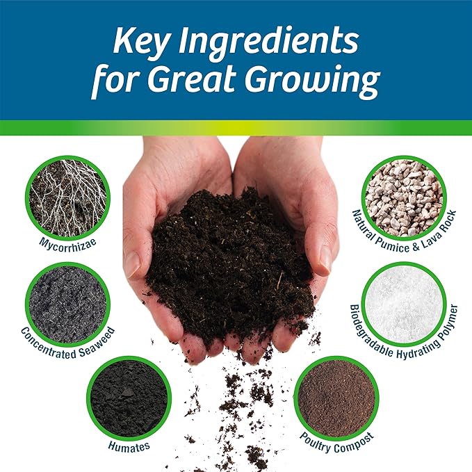 Wilt-Pruf® 5-in-1 Soil Booster + Plant Food | Grow Healthier Stronger Plants Flowers Vegetables | Feeds | Builds Roots | Builds Soil | Refresh Potting Mix | Improves Moisture Retention (2 lb Bag)