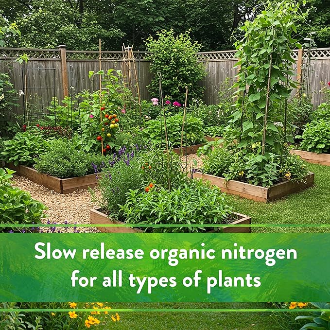 Down To Earth All Natural Fertilizers Organic Feather Meal - Slow Release Nitrogen Plant Food for Green Growth 12-0-0 20 lb
